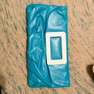 O’Neill clutch bright blue aqua purse surf style